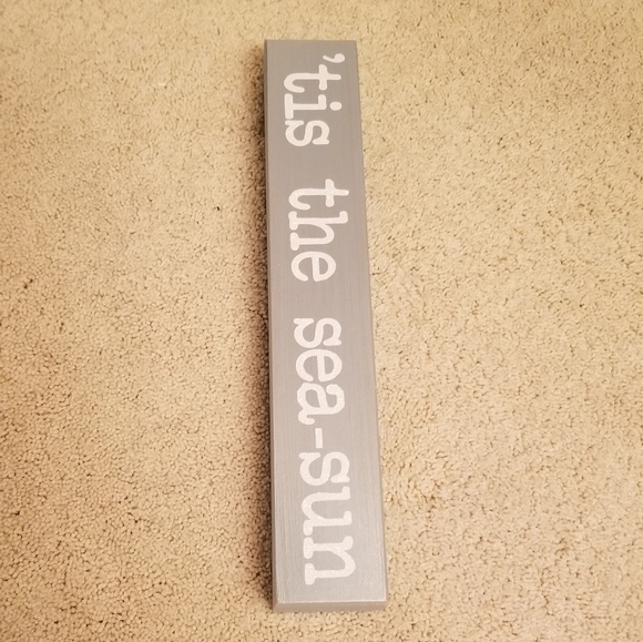 Quill to Paper "Tis the Sea - Sun" Wood block Art - Picture 4 of 11